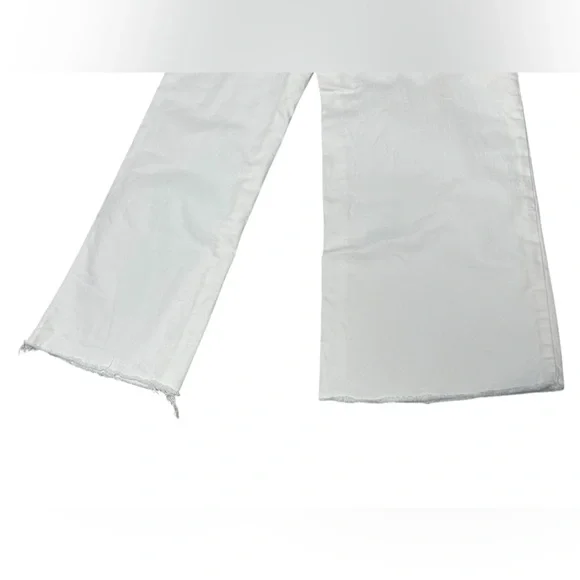 J. Crew white wide leg crop jeans with raw hem 2025 - Picture 8 of 12